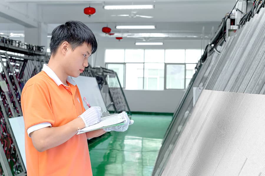 Strict LED display quality management